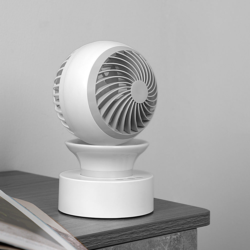Desktop Automatic Left And Right Shaking Head Fan Can Be Charged