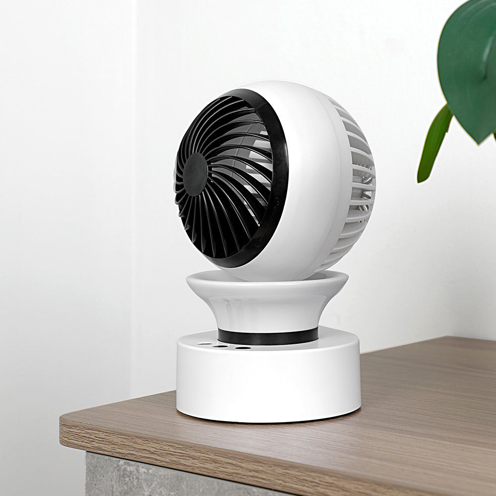 Desktop Automatic Left And Right Shaking Head Fan Can Be Charged