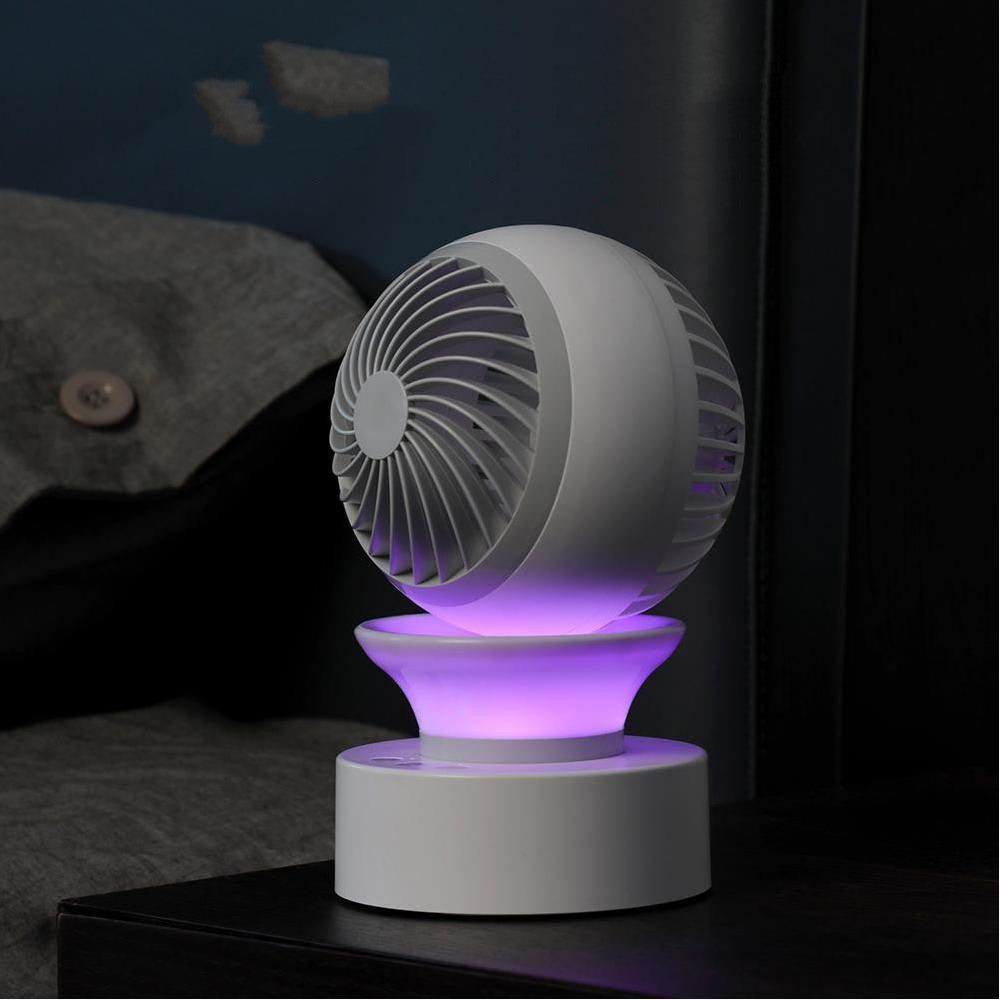 Desktop Automatic Left And Right Shaking Head Fan Can Be Charged